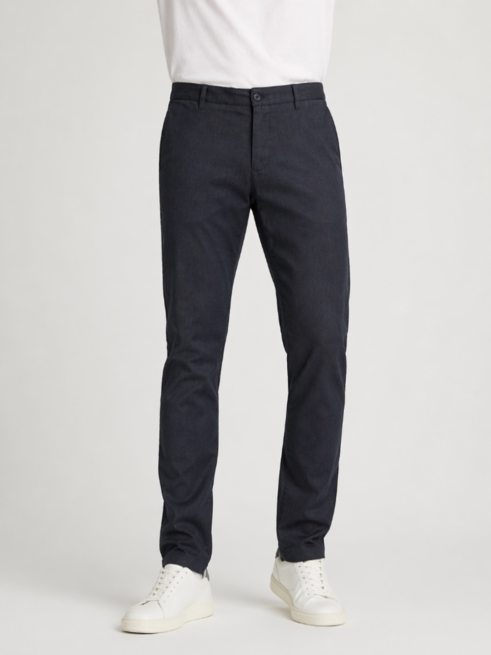 NN07 Steven 1206 Charcoal Slim Fit Chino Pants 34x32 Tapered Stretch